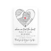 Personalized Heart Map Anniversary Poster