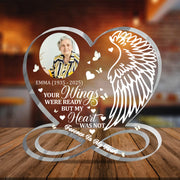 Personalized Memorial Acrylic Book Vase – Custom Keepsake with Photo & Quote