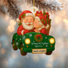 Personalized Old Couple Santa & Mrs. Claus Ornament