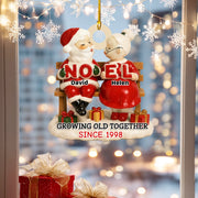 Personalized “Together To The End – Growing Old Together” Christmas Ornament – 