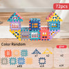 Kids House Building Block Set – Colourful Window Panels & Creative Play