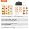 SucceBuy 6 pièces de pierres d'équilibre en bois pour tout-petits, planches d'équilibre pour enfants de 2 à 6 ans, jouet Montessori – Entraînement sensoriel et de coordination