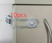 Child Safety Cabinet Locks (15 Pack) - Flexible Proof Straps, Strong Adhesive for Drawers, Fridge & Cupboards