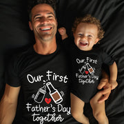 Our First Father's Day Together Matching Outfits