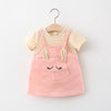 Robe de princesse rayée à motif chat pour bébé (6 mois à 24 mois)