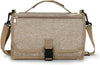 Tapis à langer portable et sac de voyage, tapis à langer imperméable surdimensionné avec poche pour lingettes, coussin pour la tête et bandoulière ajustable (Kaki/Gris)