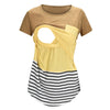 Striped Maternity Nursing Top