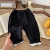 Pantalon d'hiver chaud pour enfant - Pantalon en velours côtelé doublé polaire (1-6 ans)