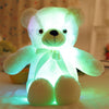 Coussin câlin ours en peluche lumineux