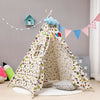 Tente de jeu pliable pour enfants, grand tipi de 130 cm | Cadeau pour l'intérieur et l'extérieur