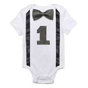 First Birthday Baby Boy Romper