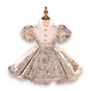 Puff Sleeves Retro Style Princess Ball Gown