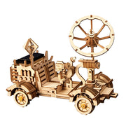 Jouet éducatif en bois | Kit de construction de maquettes à énergie solaire | Cadeau pour vos enfants