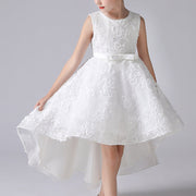 Flower Full Lace Long Back Princess Dress