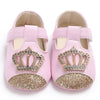 Chaussures en cuir pour bébé Crown