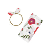 Baby Swaddle Wrap And Headband Set Has Cute Colors