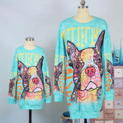 Dog Art Mommy and Me Matching Dress