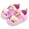 Flower Unicorn Soft Sole Baby Girl First Walker Shoes