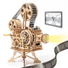 Puzzle 3D en bois | Projecteur à manivelle Vitascope classique | Cadeau pour enfants et adultes