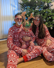 Christmas Matching Pajamas Set With Pattern Casual