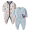 2 Pcs Bundle Long Sleeves Baby Boy Jumpsuit