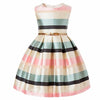 Sleeveless Striped Elegant Party Dress